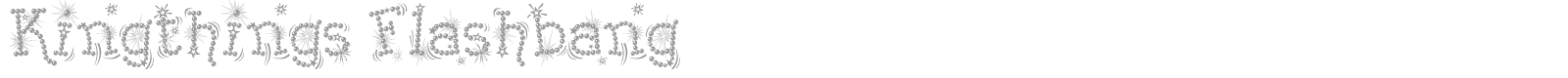 Kingthings Flashbang font preview